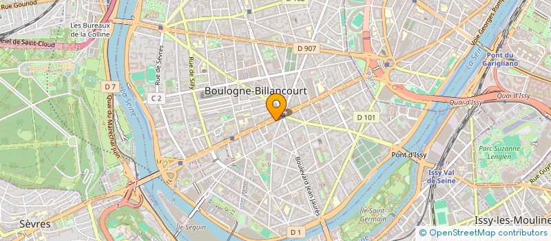 localisation de l'entreprise UNION DE FORMATEURS à BOULOGNE-BILLANCOURT