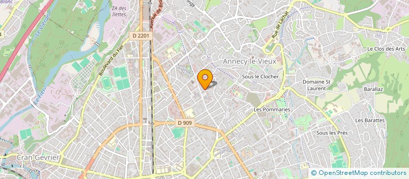 localisation de l'entreprise UNION DE HAUTE-SAVOIE DES DELEGUES DE L'EDUCATION NATIONALE à ANNECY