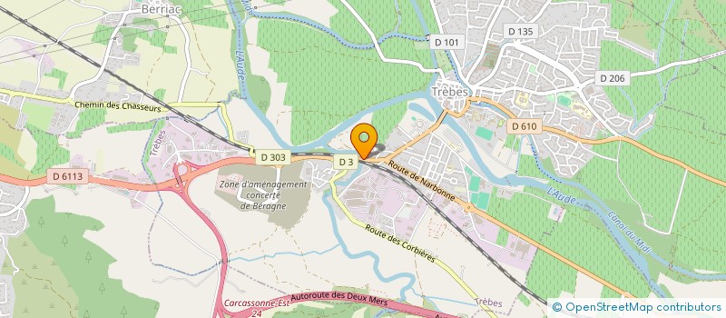 localisation de l'entreprise UNION DE L AFICION DU CARCASSONNAIS à TREBES