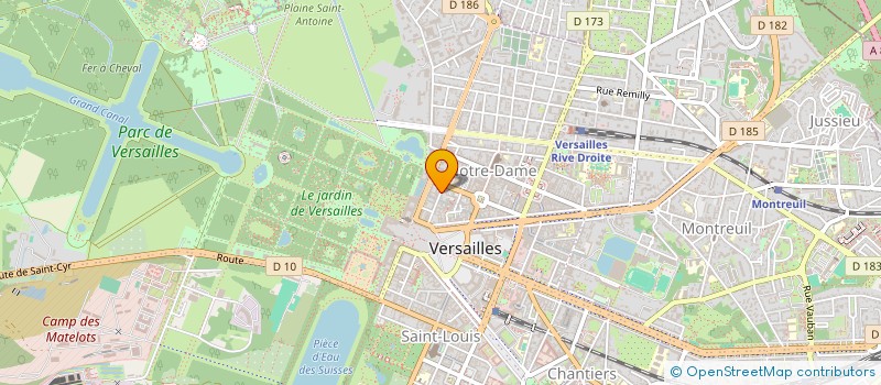 localisation de l'entreprise UNION DE L'EGLISE PROTESTANTE DU NAZAREEN  VERSAILLES