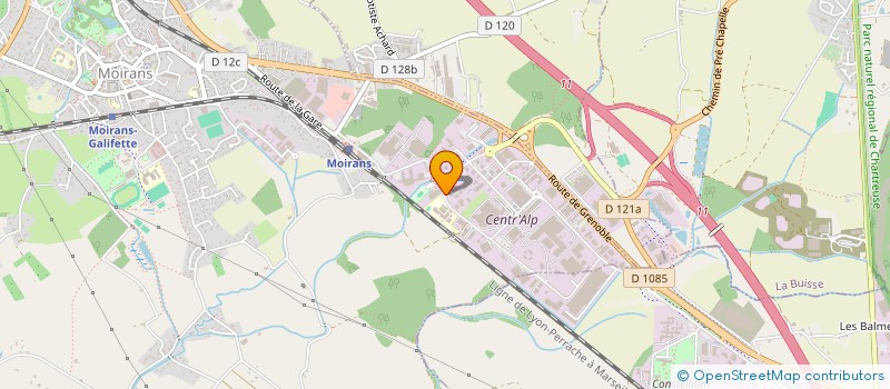 localisation de l'entreprise UNION DE L INDUSTRIE DAUPHINE VIVARAIS  MOIRANS