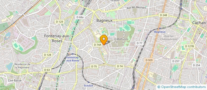 localisation de l'entreprise UNION DE LA COMMUNAUTE COMORIENNE DE BAGNEUX  BAGNEUX