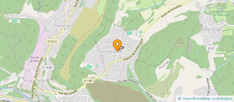 localisation de l'entreprise UNION DE LA VIE ASSOCIATIVE DU KONACKER à HAYANGE