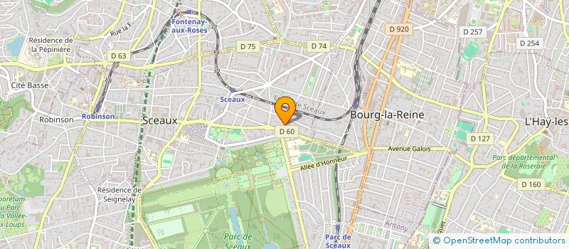 localisation de l'entreprise UNION DE LA VIE ASSOCIATIVE EPF à SCEAUX