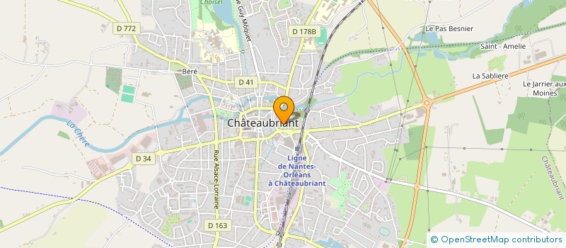 localisation de l'entreprise UNION DE PETANQUE CASTELBRIANTAISE  CHATEAUBRIANT