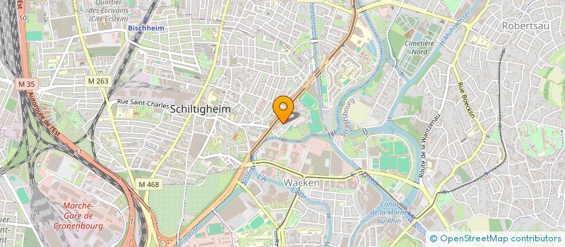 localisation de l'entreprise UNION DE PROFESSIONNELS DE LA PHARMACIE DU BAS RHIN  SCHILTIGHEIM