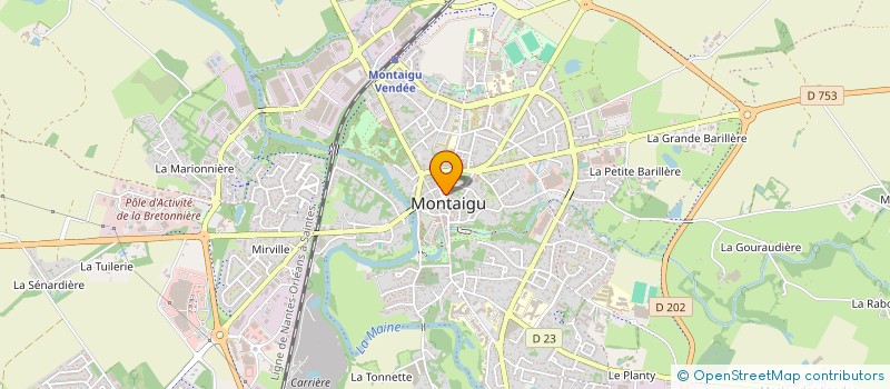 localisation de l'entreprise UNION DE SECOURS ET DE PREVENTION DE VENDEE à MONTAIGU-VENDEE
