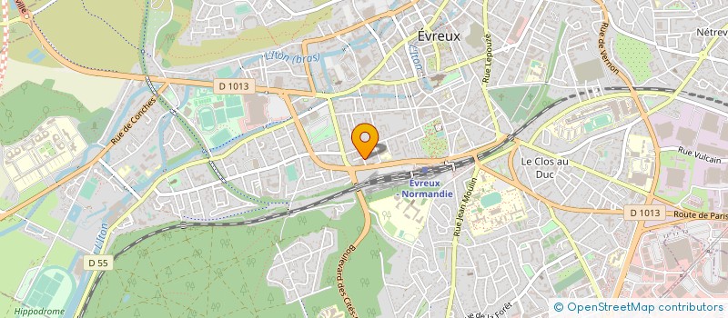 localisation de l'entreprise UNION DE SECTEUR CFDT à EVREUX