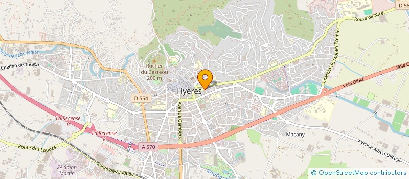 localisation de l'entreprise UNION DE TAXIS DU VAR à HYERES