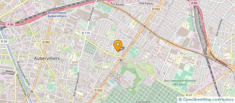 localisation de l'entreprise UNION DECORS  AUBERVILLIERS