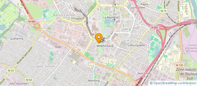 localisation de l'entreprise UNION DEFENSE DE FER 31100  TOULOUSE