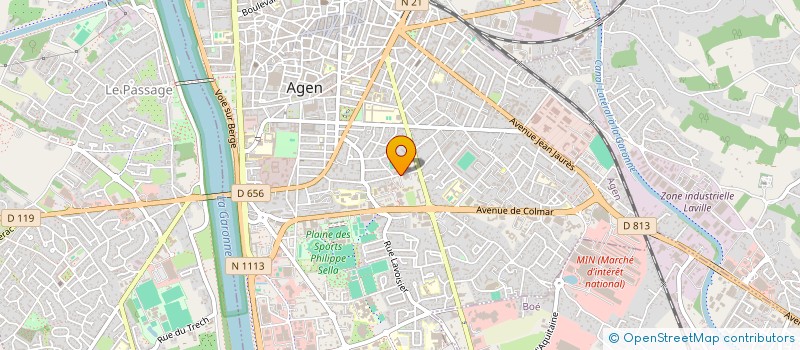 localisation de l'entreprise UNION DELEGUES DEPART EDUCATION NATIONALE LOT ET GARONNE  AGEN