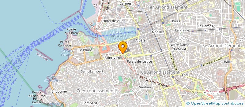 localisation de l'entreprise UNION DEP ASS COMBAT VICTIM GUERRES BDRH à MARSEILLE