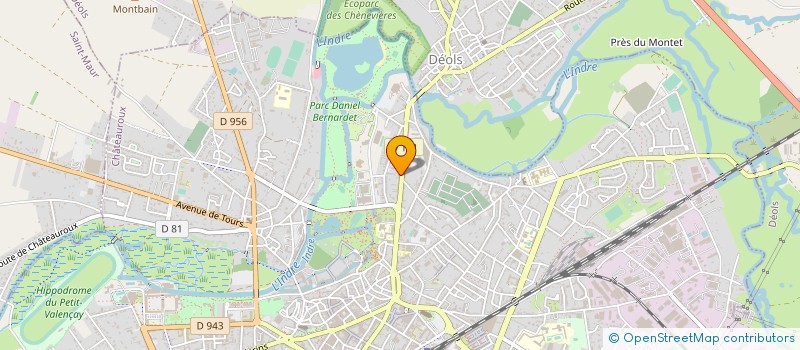 localisation de l'entreprise UNION DEP ASS SERVICES ET SOINS DOMICILE à CHATEAUROUX
