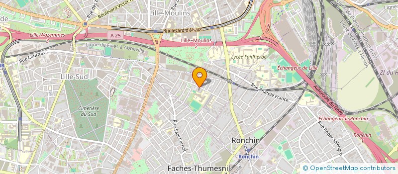 localisation de l'entreprise UNION DEP ASS SOINS SERVICES A DOMICILE à LILLE