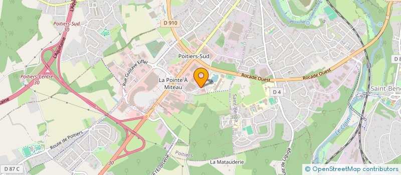 localisation de l'entreprise UNION DEP ASSOCIATIONS FAMILIALES VIENNE  POITIERS