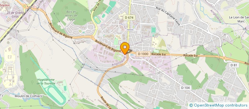 localisation de l'entreprise UNION DEP ASSOCIATIONS FAMILLE à ANGOULEME