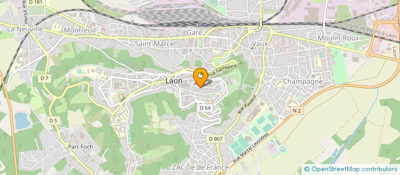 localisation de l'entreprise UNION DEP BOUCHERIE CHARC TRAITEUR AISNE à LAON