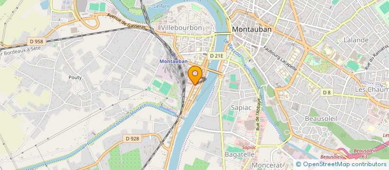 localisation de l'entreprise UNION DEP C F T C DE TARN ET GARONNE  MONTAUBAN