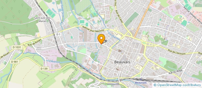 localisation de l'entreprise UNION DEP CONFEDER SYNDICALE FAMILLES  BEAUVAIS