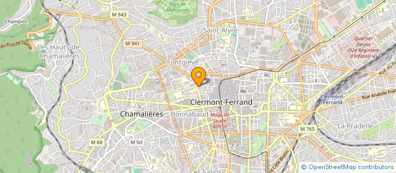 localisation de l'entreprise UNION DEP CONSOM LOGEMENT CADRE VIE 63  CLERMONT-FERRAND