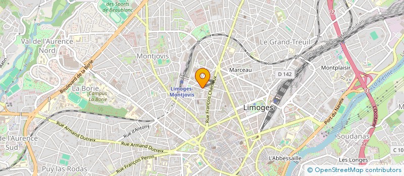localisation de l'entreprise UNION DEP DES ASS FAMILIALES à LIMOGES