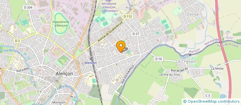 localisation de l'entreprise UNION DEP DES ASS FAMILIALES ORNE à ALENCON