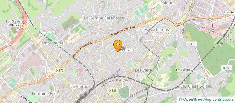 localisation de l'entreprise UNION DEP DES ASSOCIATIONS FAMILIALES  BESANCON