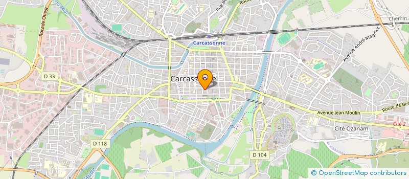 localisation de l'entreprise UNION DEP DES COMBATTANTS VOLONTAIRES DE LA RESISTANCE DE L AUDE à CARCASSONNE