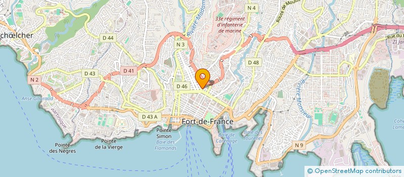 localisation de l'entreprise UNION DEP DES MUTUELLES DE LA MARTINIQUE à FORT-DE-FRANCE