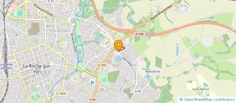 localisation de l'entreprise UNION DEP DES SAPEURS POMPIERS DE VENDEE à LA ROCHE-SUR-YON