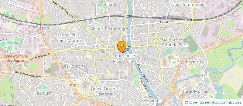 localisation de l'entreprise UNION DEP DES SYNDICATS CETC à LAVAL