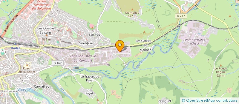 localisation de l'entreprise UNION DEP DES TRANSPORTEURS ROUTIERS 12  ONET LE CHATEAU