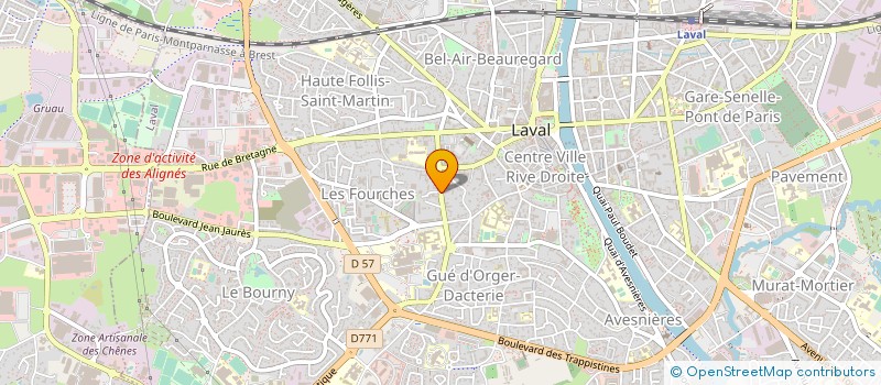 localisation de l'entreprise UNION DEP ELUS REPUBL SOCIALIST MAYENNE à LAVAL