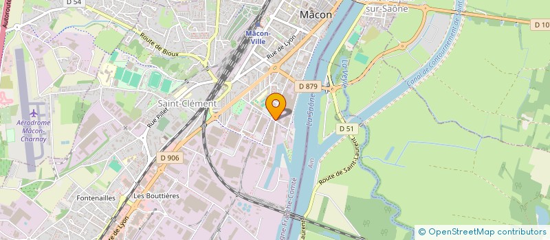 localisation de l'entreprise UNION DEP MJC SAONE ET LOIRE à MACON