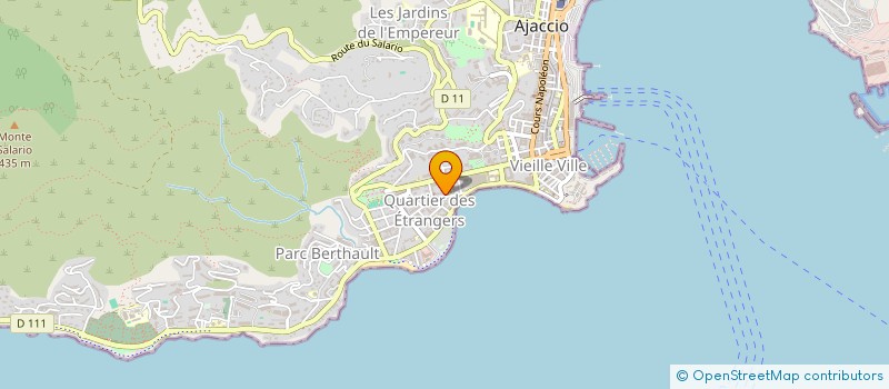 localisation de l'entreprise UNION DEP OEUVRES SANIT SOCIAL à AJACCIO