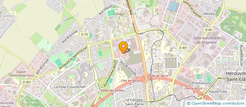 localisation de l'entreprise UNION DEP OFFICES TOURISM SYND INIT CALV à CAEN