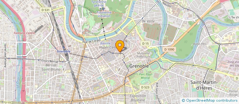 localisation de l'entreprise UNION DEP OFFICIER TOURISME SYND INITIAT à GRENOBLE