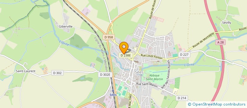 localisation de l'entreprise UNION DEP ORGAN GESTI ETABL ENSEI CATHO à SEES