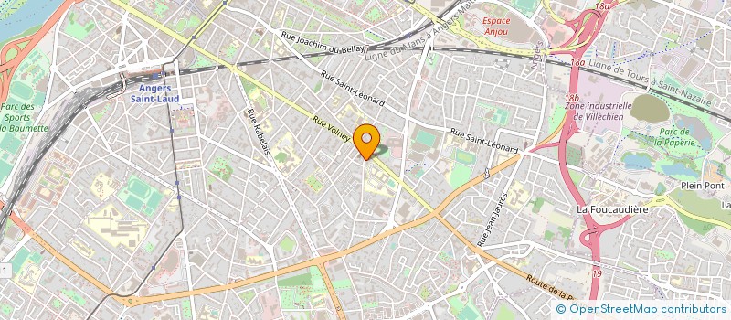 localisation de l'entreprise UNION DEP ORGAN GESTION ENS CATHOLIQUE à ANGERS