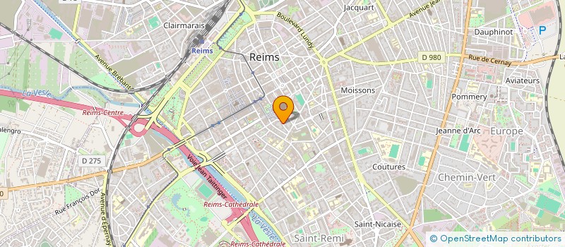 localisation de l'entreprise UNION DEP ORGAN GESTION ENS CATHOLIQUE  REIMS