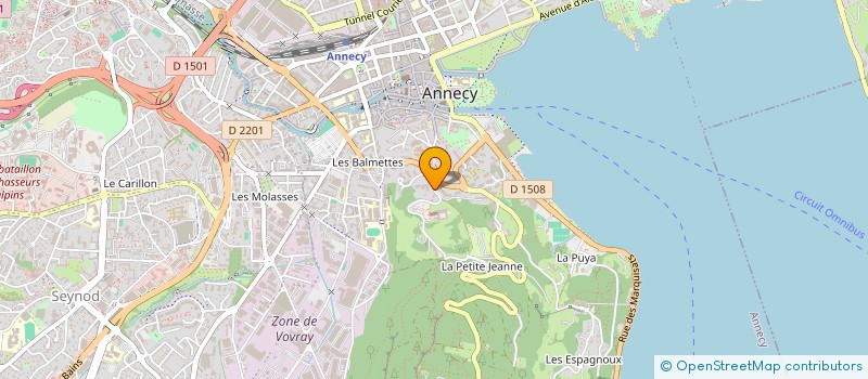 localisation de l'entreprise UNION DEP ORGAN GESTION ENSEIGN CATHOLIQ à ANNECY