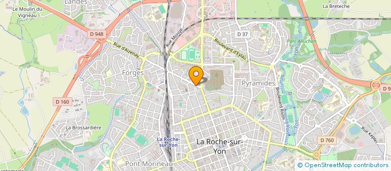localisation de l'entreprise UNION DEP PETITES MOYENNES ENTR VENDEE à LA ROCHE-SUR-YON