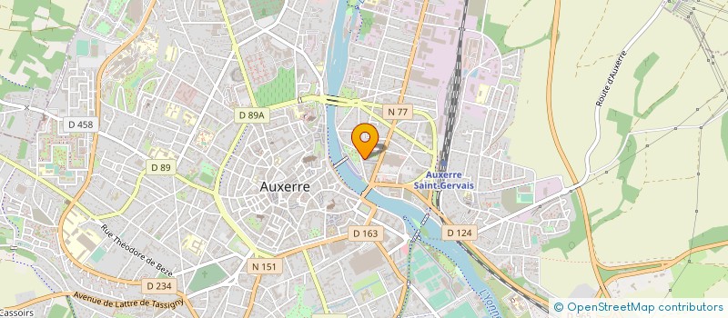 localisation de l'entreprise UNION DEP PETITES MOYENNES ENTREPRISES  AUXERRE