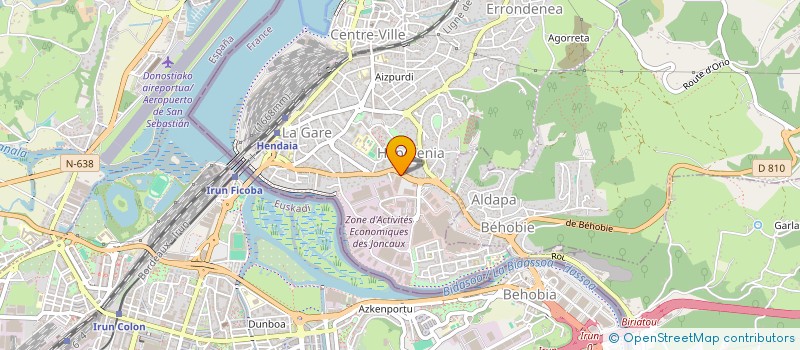 localisation de l'entreprise UNION DEP. POUR LA SANTE BUCCO-DENTAIRE  SAINT-JEAN-DE-LUZ