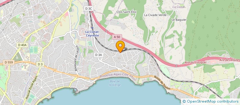 localisation de l'entreprise UNION DEP PREMIERS SECOURS BDR à LA CIOTAT