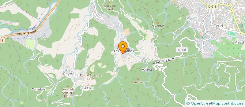 localisation de l'entreprise UNION DEP PYRENEES ROUSSILLON FSCF  REYNES