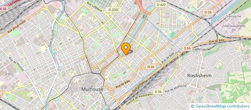 localisation de l'entreprise UNION DEP SYNDICATS BATIMENT TP HT-RHIN  MULHOUSE