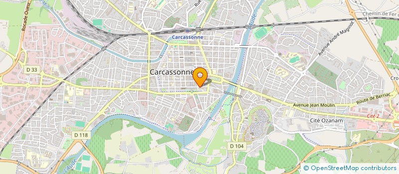 localisation de l'entreprise UNION DEP SYNDICATS CGT DE L AUDE à CARCASSONNE