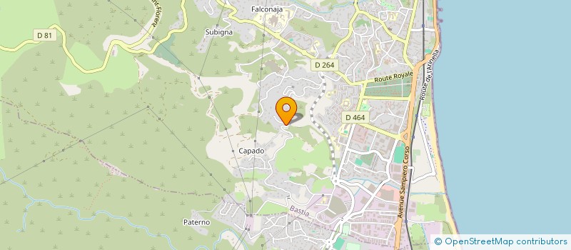localisation de l'entreprise UNION DEPAR ASSOC FAMILIALE HAUTE CORSE à BASTIA